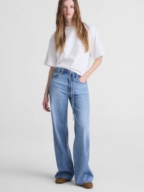 Madewell Denim Super Wide-Leg Jean Size 33 (P)